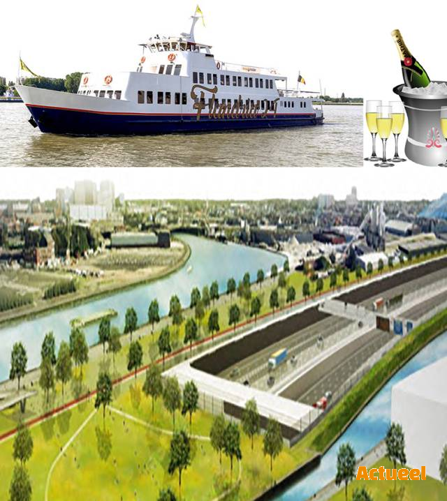 Bezoek aan de Oosterweelwerken vanop het water met Flandria - Actueel - kmo promoties